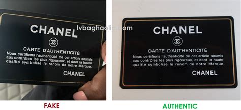 chanel box real vs fake|authenticity card chanel.